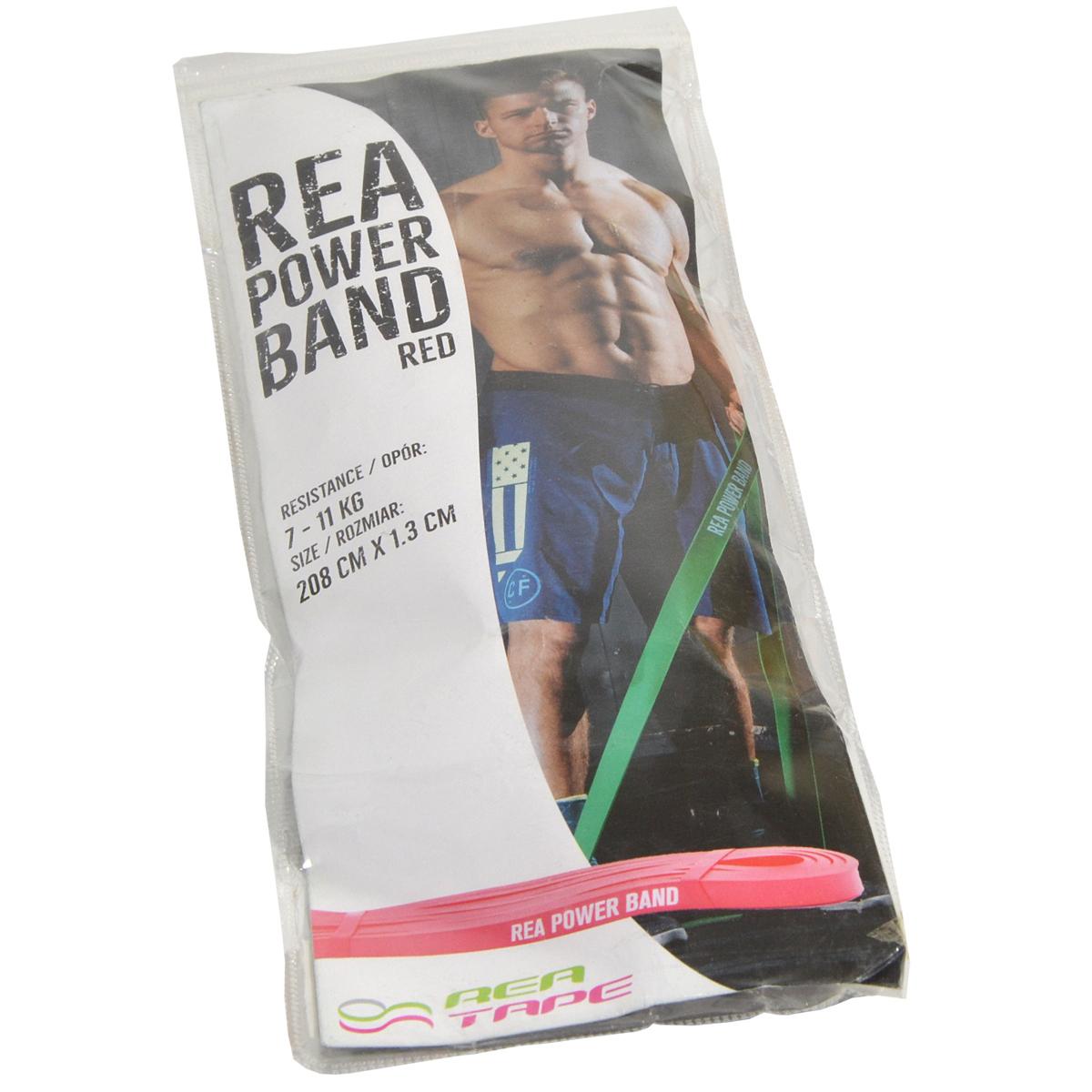 Guminė Pasipriešinimo Juosta „rea Power Band“, Raudona