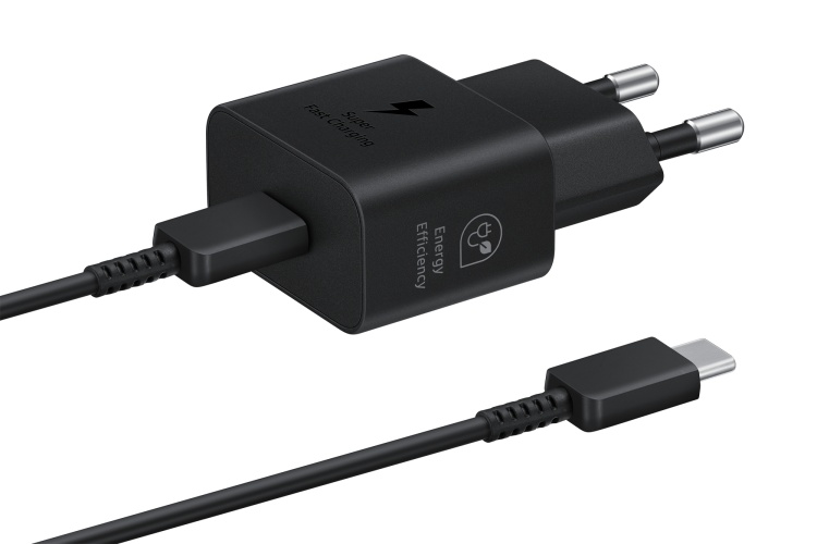 Samsung EP-T2510 25W AC Maitinimo adapteris USB-C + Kabelis USB-C, Juoda