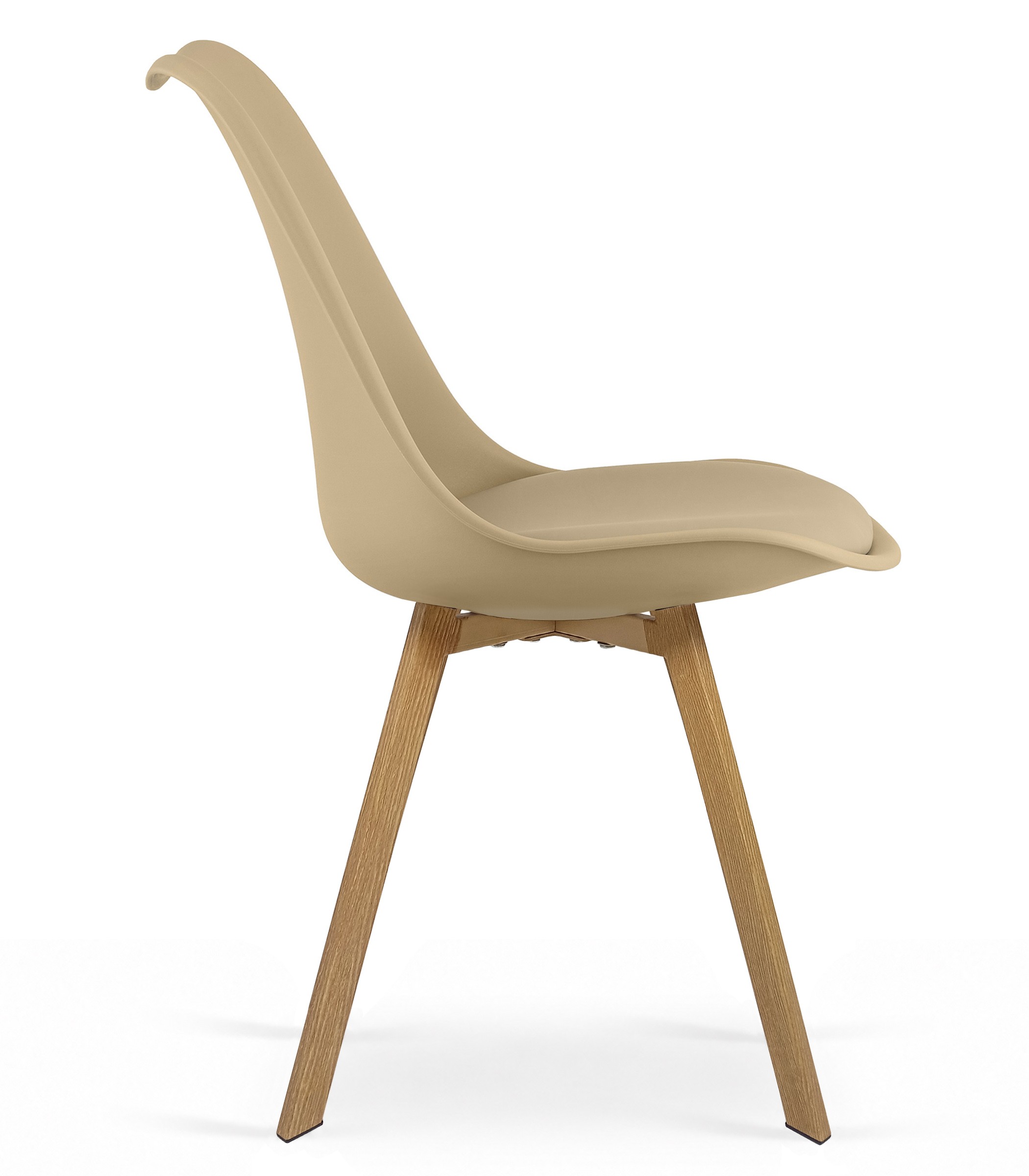 Kėdė „ram“ – Tamsiai Smėlio Spalvos / ąžuolo Kojos X 3