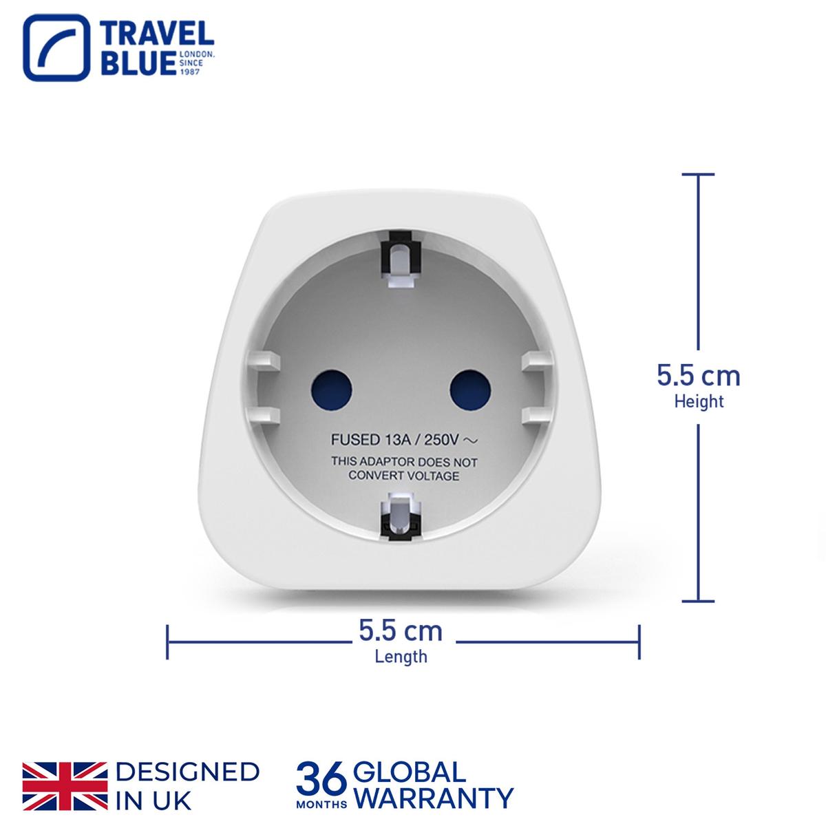 Travel Blue Perėjimas Adapteris Shucko -> Jav