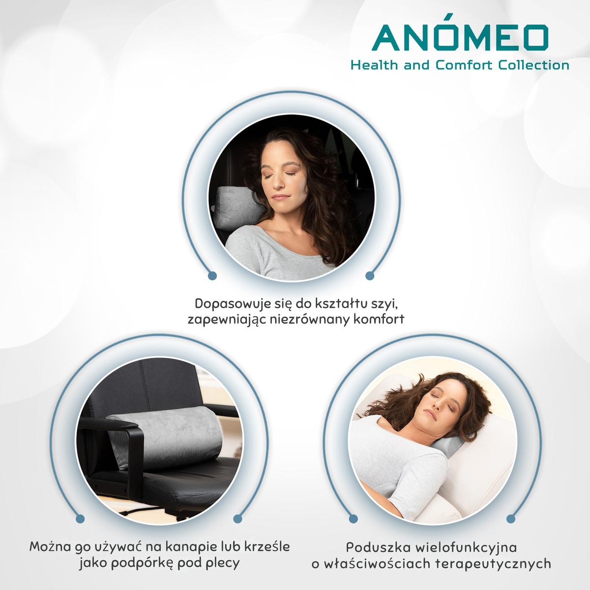 Mažas „anomeo“ Puscilindro Formos Galvos Pagalvėlė