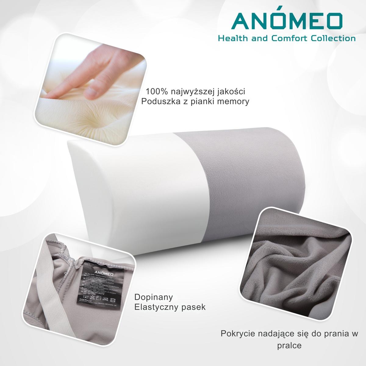 Mažas „anomeo“ Puscilindro Formos Galvos Pagalvėlė