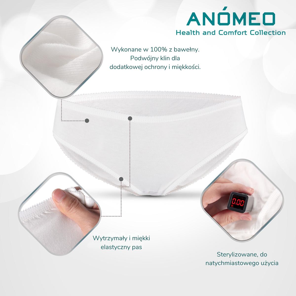 Anomeo Moterų Vienkartinė Apatinė Apranga (medvilnė) L – 6 Vnt.