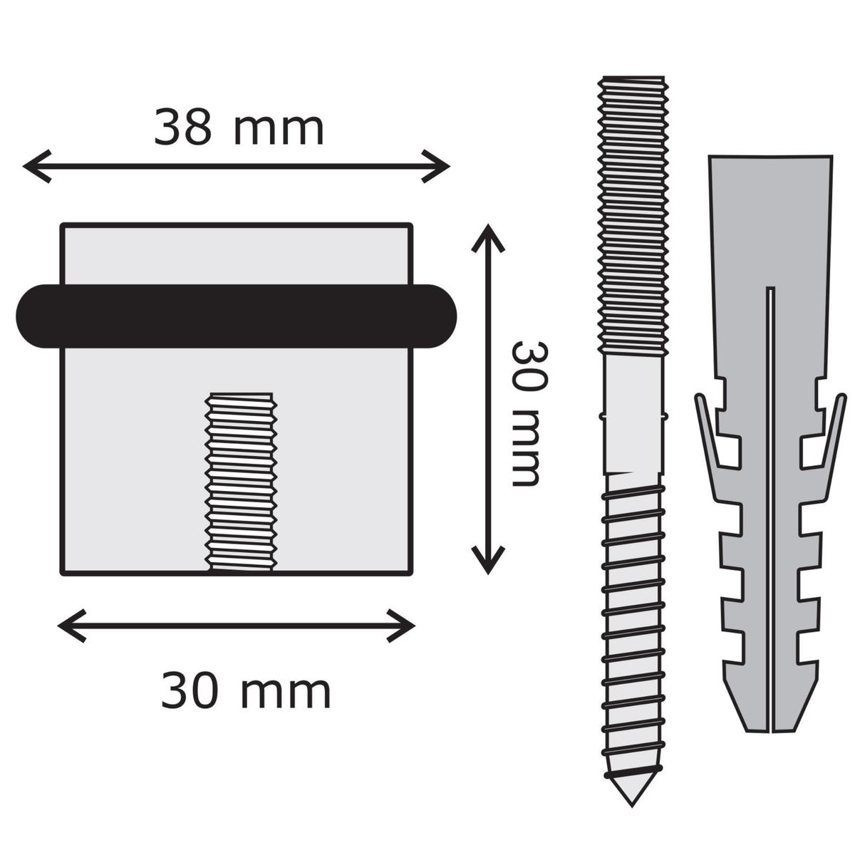 30/30 Mm Nerūdėjančio Plieno Durų Atraminis Strypas Kowalski