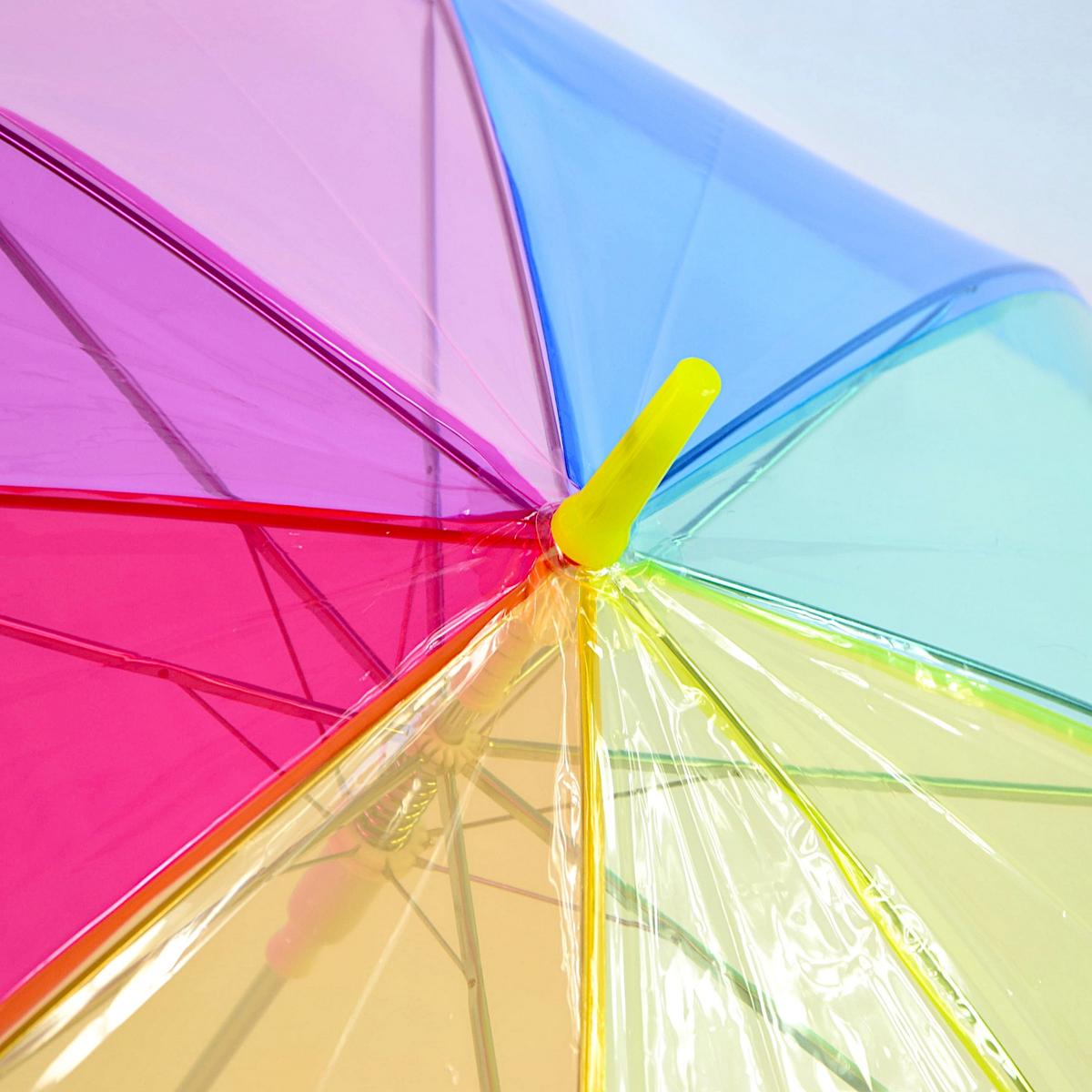 Rainbonw 98 Cm Skaidri Skėtė, Pusiau Automatinė