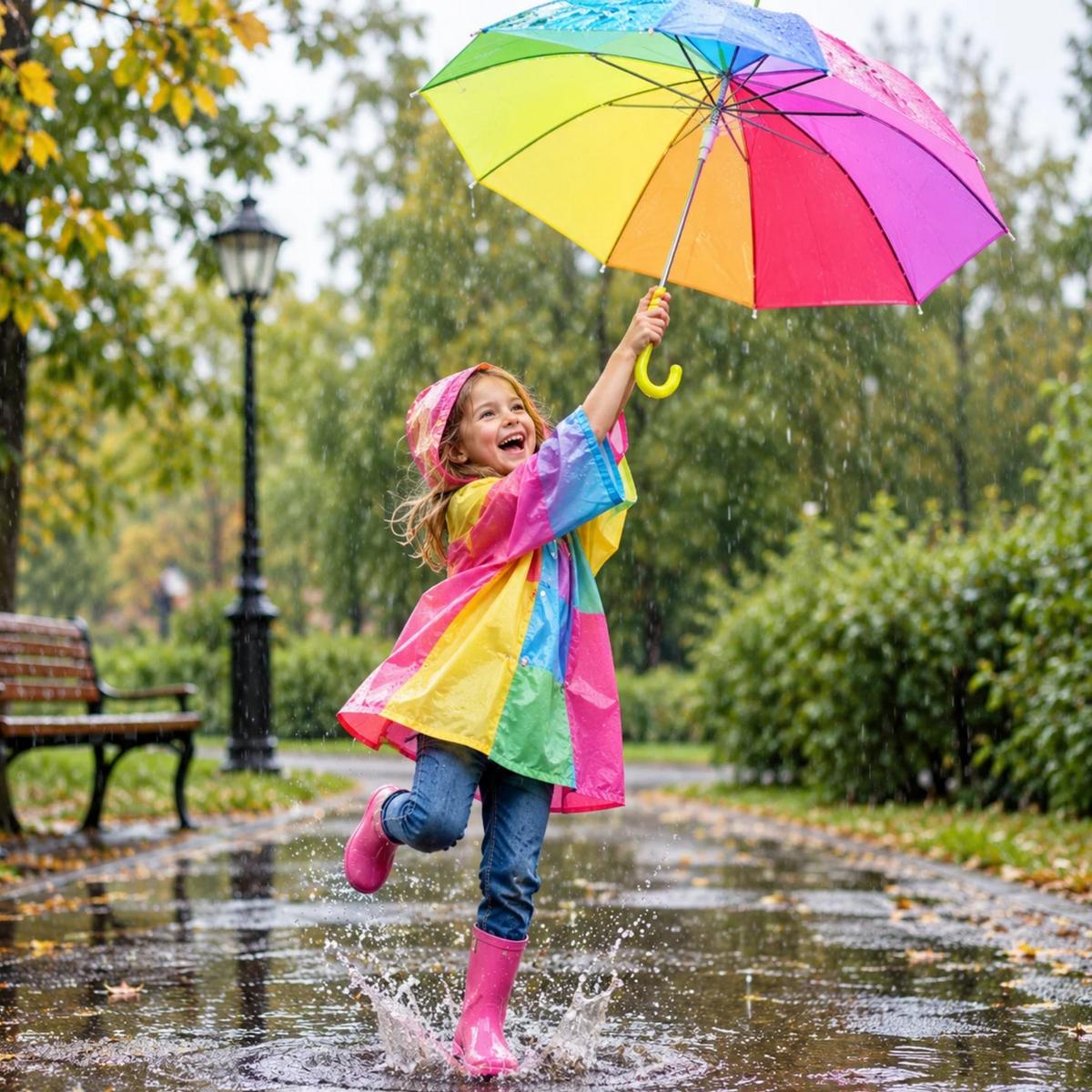 Rainbonw 98 Cm Skaidri Skėtė, Pusiau Automatinė