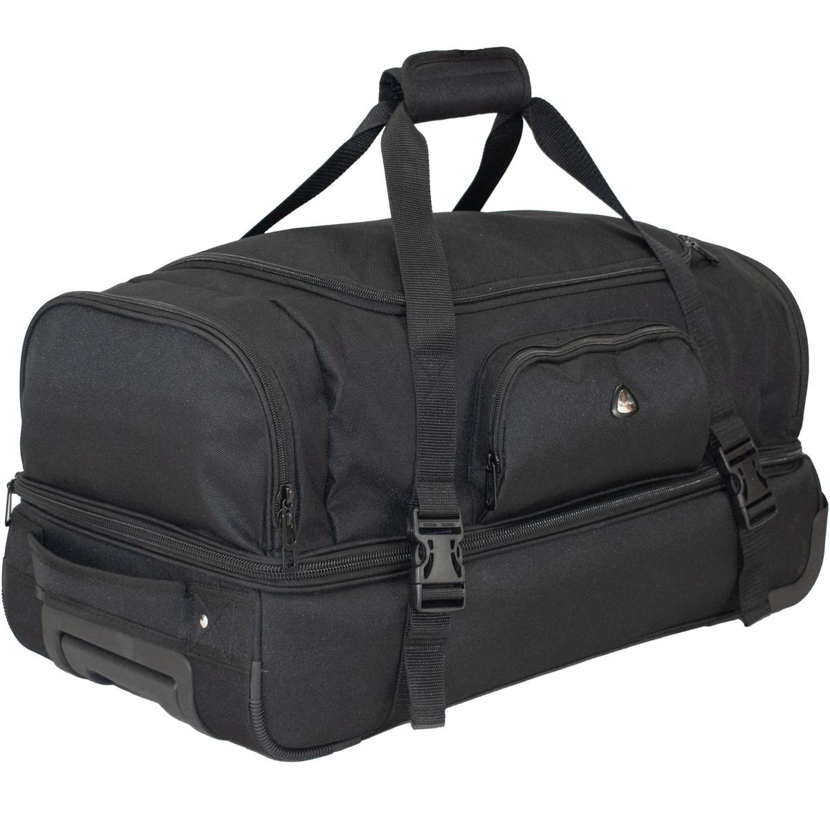 Premium T5607-0 Juoda „semi Line“ Kelioninė Lagaminė Su Ratukais