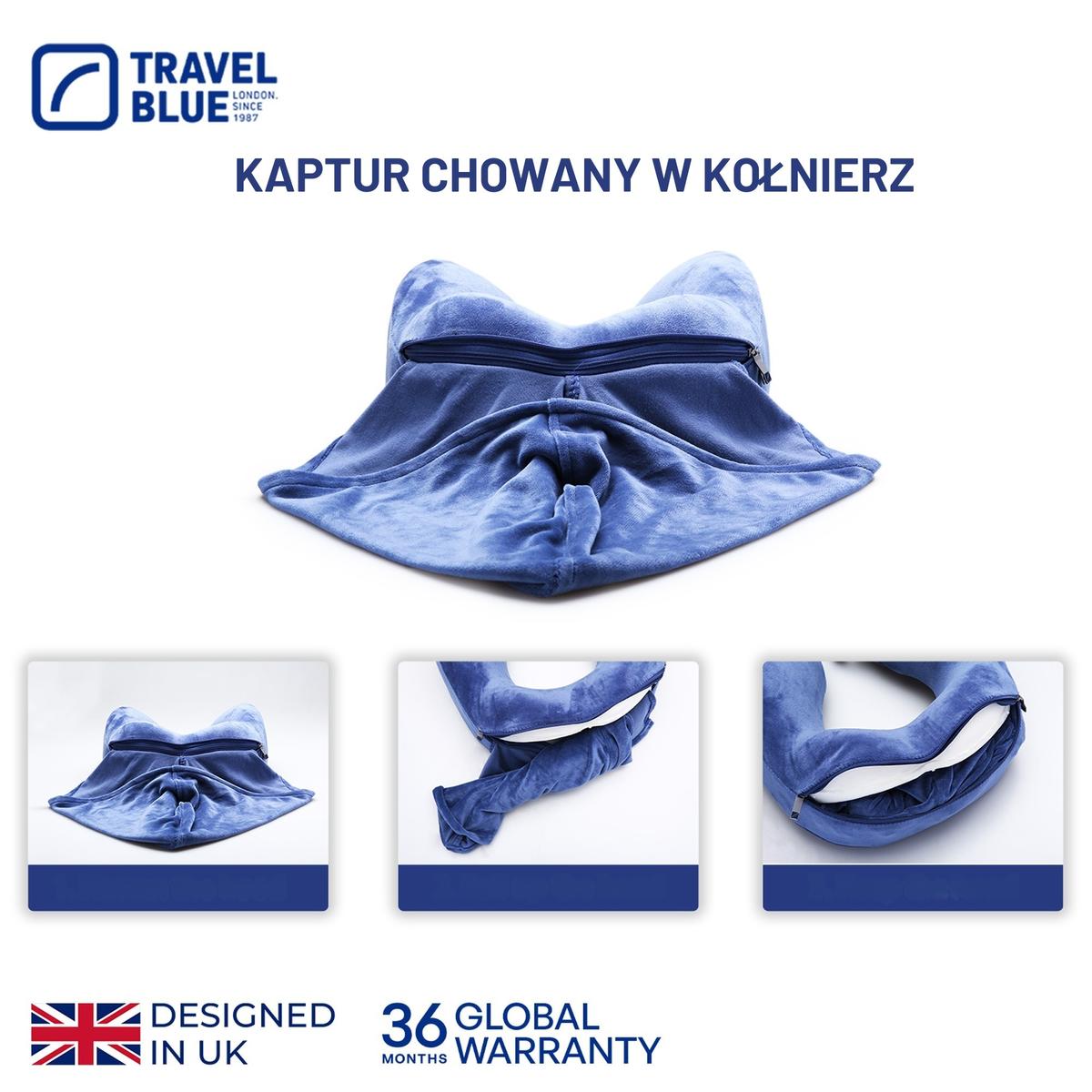 Travel Blue „memory Foam“ Pagalvė „tranquility“ Hoddie Su Kapučiu