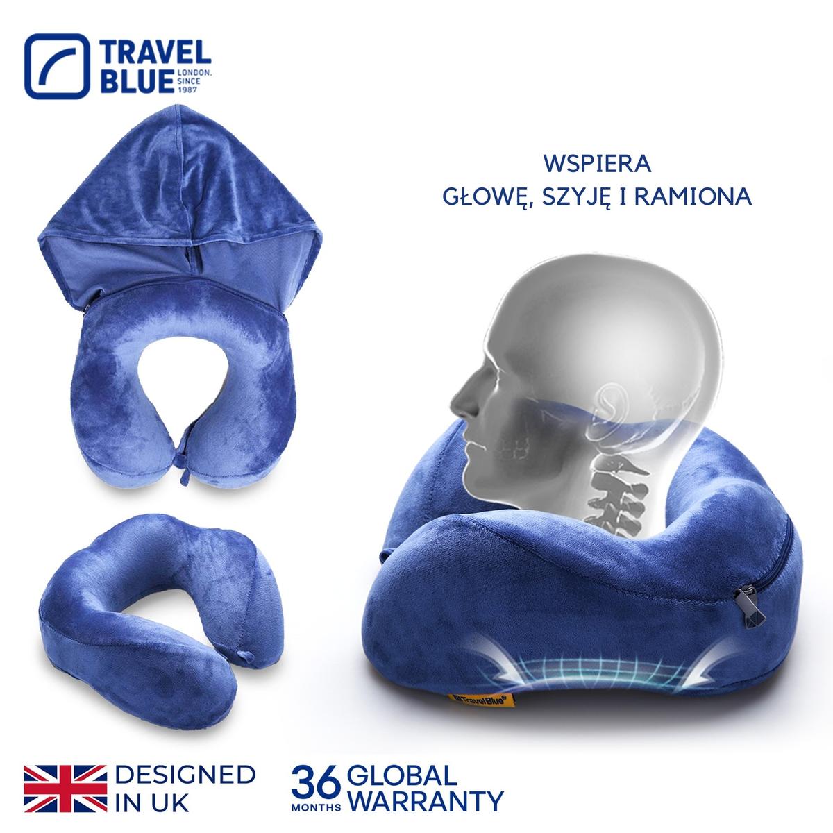 Travel Blue „memory Foam“ Pagalvė „tranquility“ Hoddie Su Kapučiu